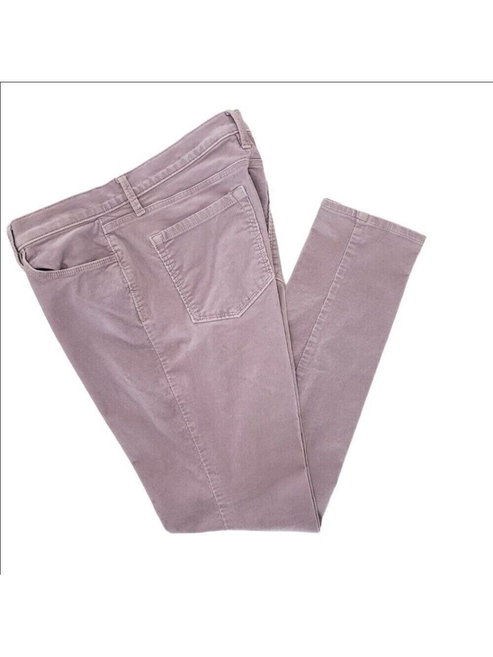 Ann Taylor LOFT Modern Skinny Corduroy Pants Size 10 Mauve Lavender - Picture 5 of 9